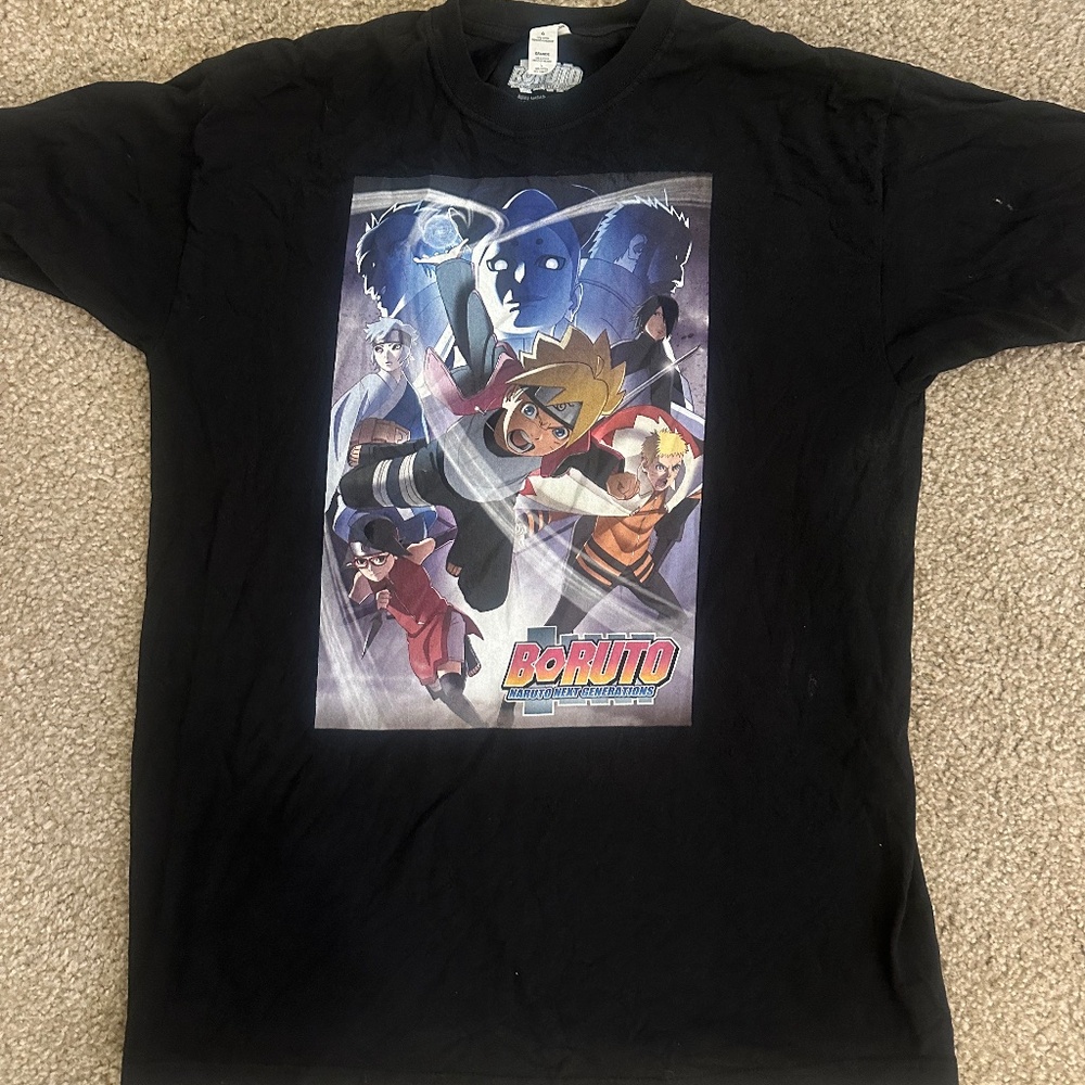 Black Boruto Naruto Next Generations T-shirt (Size L)